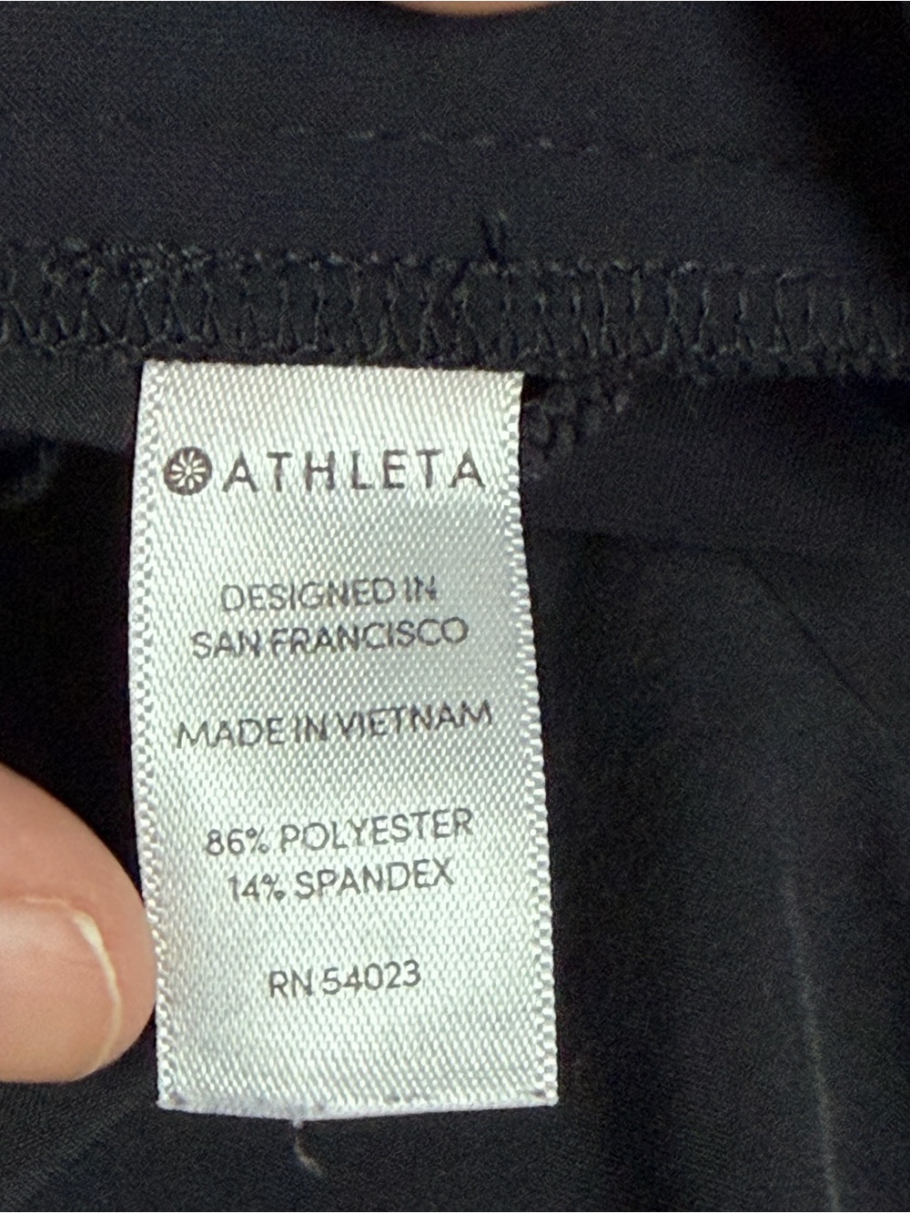 Athleta Black Wide Leg Travel Pants Size 12 – Lightweight Zip Detail - Picture 13 of 14